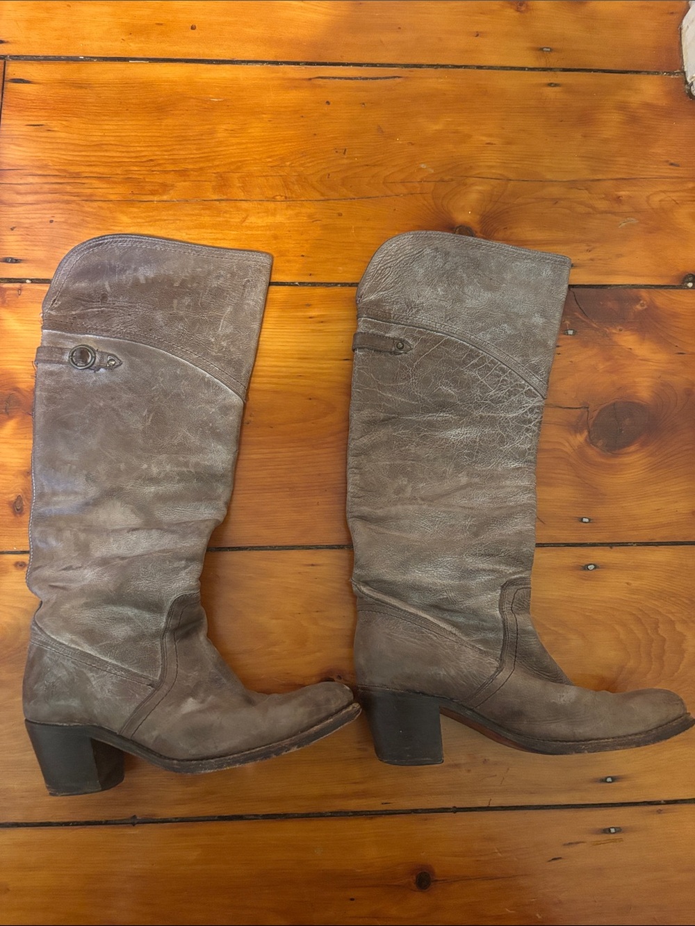 Frye knee cowboy boots